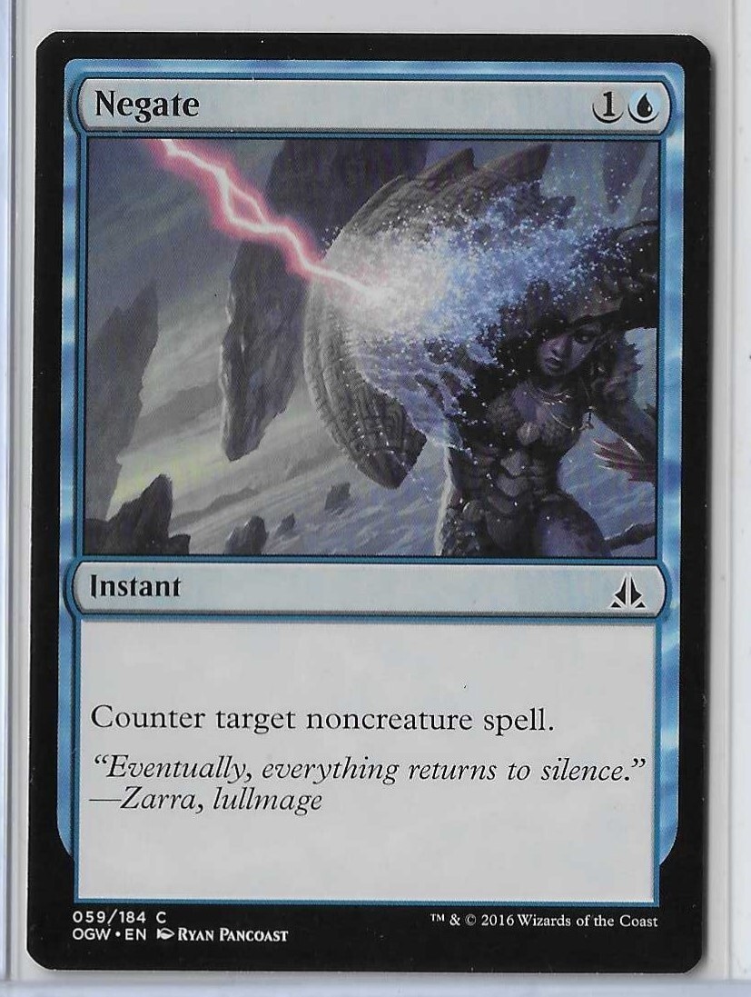​MTG OGW Japanese Foil Complete Set 184 MTG Negate Oath of the Gatewatch (OGW) Common Magic Card #059/184