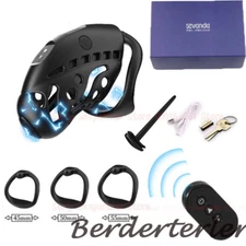 Smart Chastity Cage Male Cb Remote Control Bracelet Lock with 3 Ring Device Belt