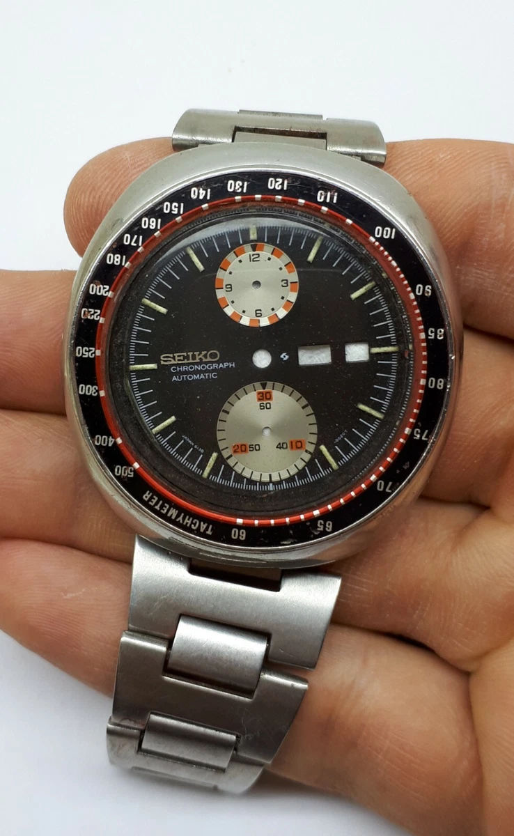 SEIKO UFO 6138-0011 SPEEDTIMER AUTO WRIST WATCH JAPAN DIAL FOR RESTORE OR PARTS