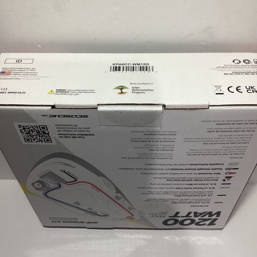 Scosche 1200 Watt Verstärker Kabelsatz 2 Kanal KPA6CC Brandneu Versiegelt Kit - Bild 3 von 3