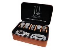 Jewelry Unlimited  Travel genuine Leather Large Jewelry Organizer