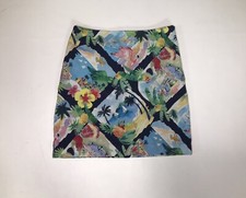 Talbots Tropical Caribbean Flamingo Sail Boat Pencil Skirt Size 4P