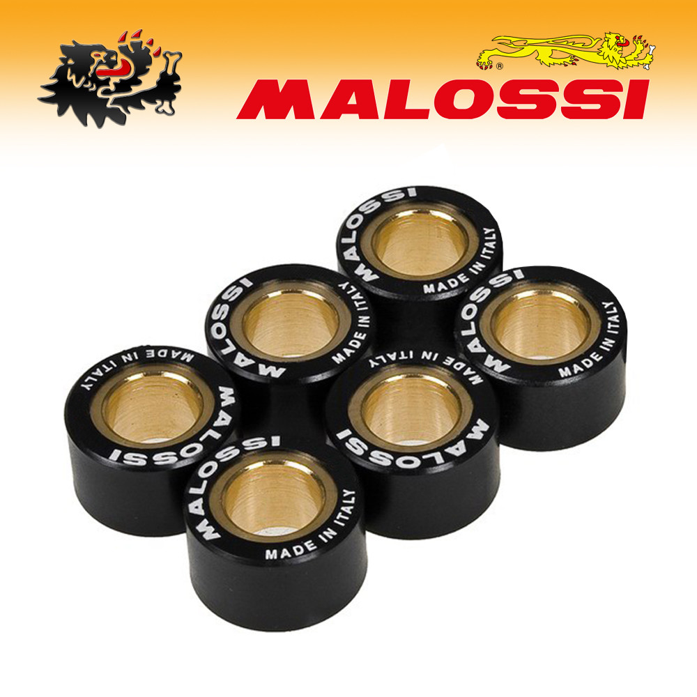 MALOSSI Galets Variateur HT 6 G – 15 X 12 Mm – Lot De 6 – Haute Performance Scooter, Autolubrifiants, Réglage Précis Pour Course Et Route