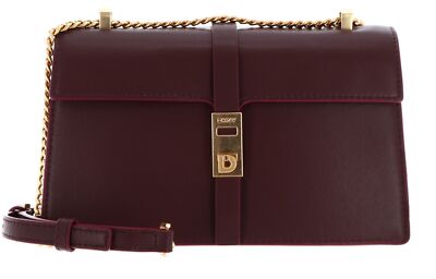 DKNY Alora Flap Shoulder Bag Schultertasche Tasche Garnet weinrot