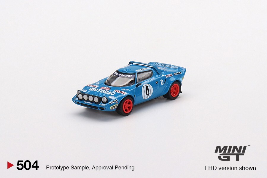 Mini GT 1:64 Lancia Stratos HF #4 1979 Rally MonteCarlo