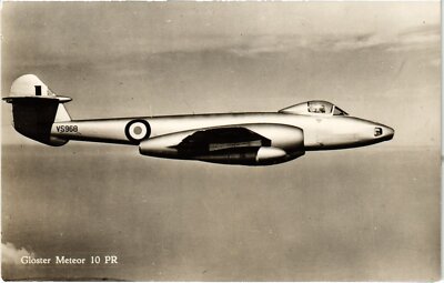 PC LUFTFAHRT AIRCARFT GLOSTER METEOR 10 PR ECHTFOTO (A42224)