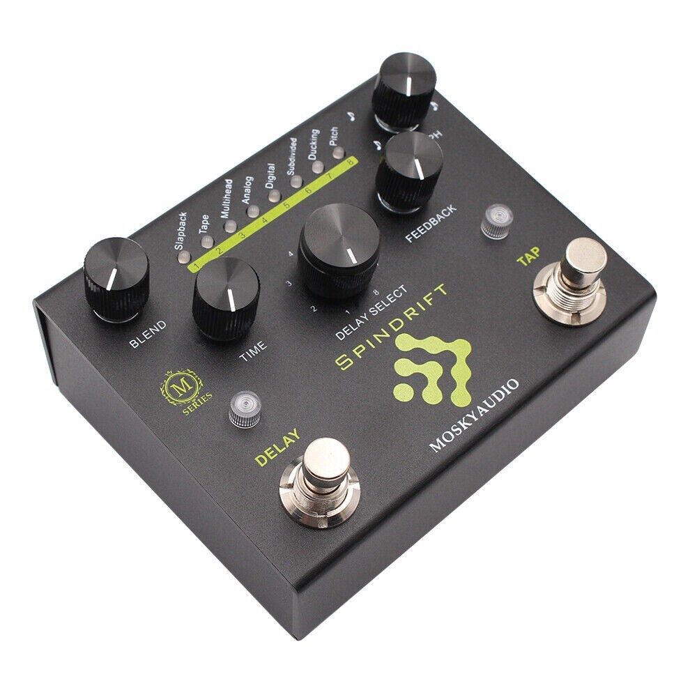 Mosky SPINDRIFT Digital Delay with TAP Guitar Effect Pedal 8 Mode