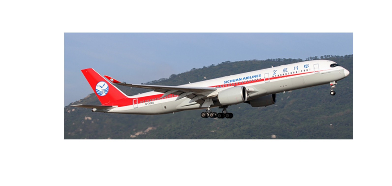 JC4044 1 400 SICHUAN AIRLINES AIRBUS A350-900XWB REG B-304U WITH ANTENNA JC4044 1 400 SICHUAN AIRLINES AIRBUS A350-900XWB REG B-304U WITH ANTENNA