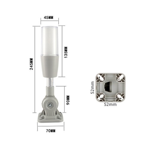 Industrial Sound & Light Warning Light 180° Adjustable Flashing / Always On 24V - Picture 2 of 6