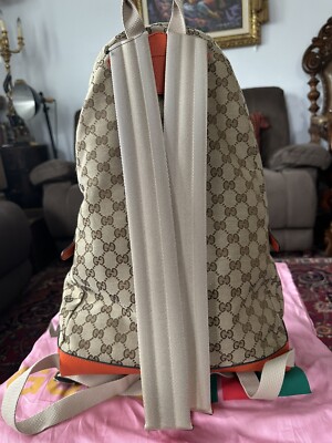 NWT Gucci x The North Face Backpack Beige/Orange Limited