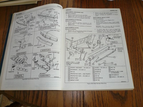 Cadillac 1987 manual de información de servicio - vintage OEM Cimarron - Imagen 4 de 7