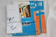 Lot Premium HP Glossy Inkjet Photo Printing Paper 8.5X11 5X7 4X6