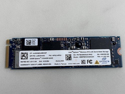 Intel Optane™HBRPEKNX0203AH 1TB SSD M.2 2280 NVMe Memory H10 with 1TB +32GB NAND - Picture 3 of 8