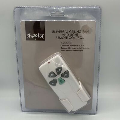 CHAPTER Universal Ceiling Fan Remote Control w/ Light Dimming, T19644