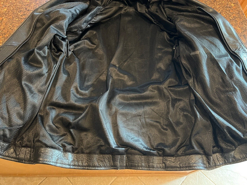 Women’s Xelement Advanced Motorcycle Biker Black Leather EUC Large - Picture 14 of 16