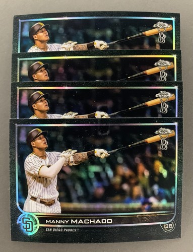 2022 Topps Chrome Ben Ballers Manny Machado #90 San Diego Padres - Lote de 4 tarjetas - Imagen 1 de 2