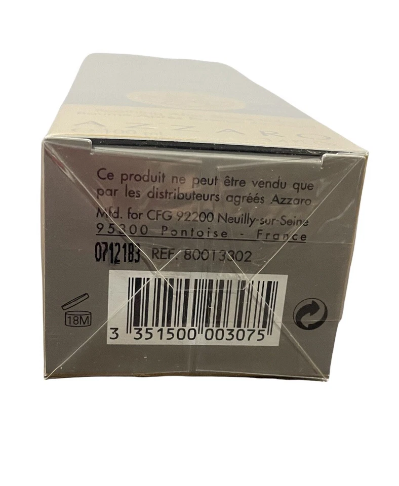 Bálsamo calmante para después del afeitado Azzaro Wanted for Men 3,4 OZ / 100 ML nuevo caja sellada Foto 4 de 4