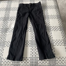 Chaps Boys Black Dress Uniform Pants Size 8 Adjustable Waist