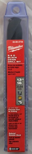 "NEU Milwaukee 48-89-2748 S & D Schwarzoxid-Bohrer Bit 13/16"