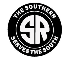 5" southern railroad serves the south train black bumper sticker decal usa made