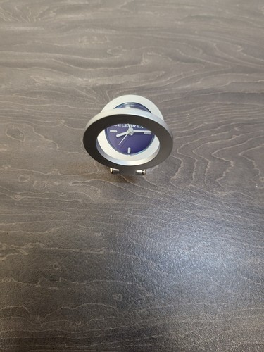Travel Alarm Clock Miniture Silver metal With Stand Unique Rare H5cm CELEBREX - Picture 17 of 24