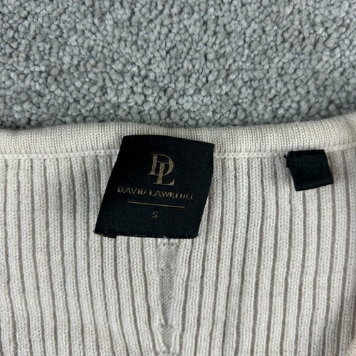 David Lawrence Women’s Ribbed Merino Wool Knit Top Beige Size S AU 8 - Picture 23 of 24