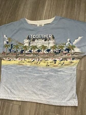 Vintage 80s Together! Hotel Women T Shirt Boxy Fit XL Top