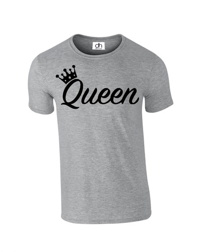 King Corona Regina T-Shirt Divertente Love Valentines Giorno Abbinamento Coppia - Picture 7 of 9