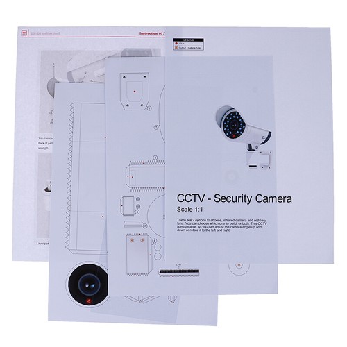 1:1 Paper Model Fake Security Dummy Surveillance Camera Security Model Puzzi-ja - Picture 9 of 12