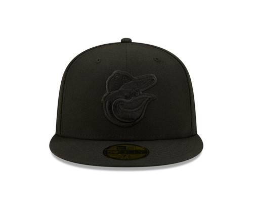 Baltimore Orioles New Era Color Pack Black on Black 59fifty Fitted Hat - Picture 2 of 20