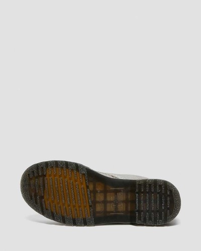 Dr. Martens Silber Metallic 1460 Pascal Nieten Prägung Leder Stiefel UVP £ 149 UK5-8 - Bild 9 von 14