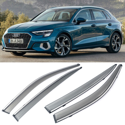 Rain Guards Vent Shade Deflector Window Visors for 2020-2024 Audi A3 Hatchback