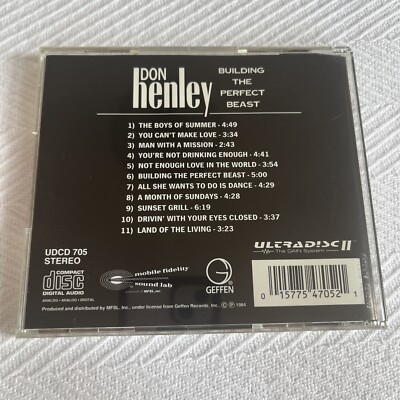 Henley, Don Building the Perfect Beast MFSL GOLD CD UDCD 705 Henley, Don Building the Perfect Beast MFSL GOLD CD UDCD 705