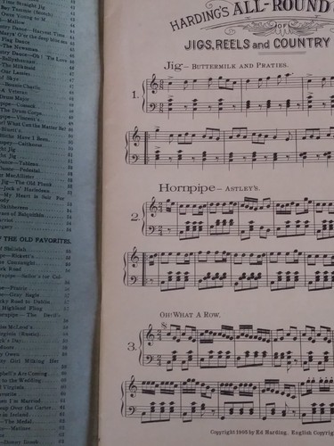 1905 Harding’s All-Round Jigs, Reels & Country Dances for Piano Music Book - Picture 4 of 7