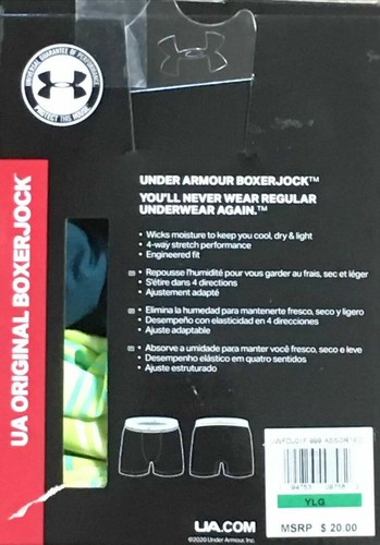 Under Armour Boys 2-3 PK Original Boxer Jock Briefs Moisture Wicking; YSM, YM,YL - Picture 14 of 24
