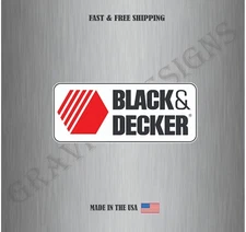 Black & Decker Tools Car Bumper Window Tool Box Sticker Decal Water Resistant