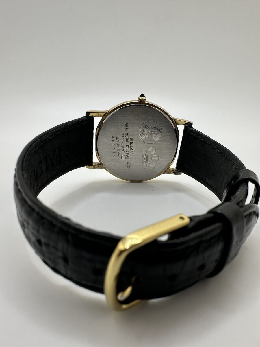Vintage Seiko Dolce 7731 7020 December 1984 Kincho 100th Vintage Seiko Dolce 7731 7020 December 1984 Kincho 100th