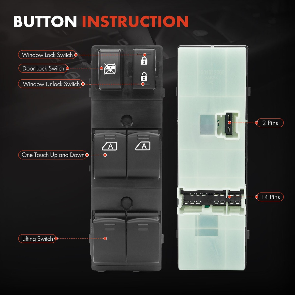 New Power Window Switch for Infiniti EX35 2008-2012 EX37