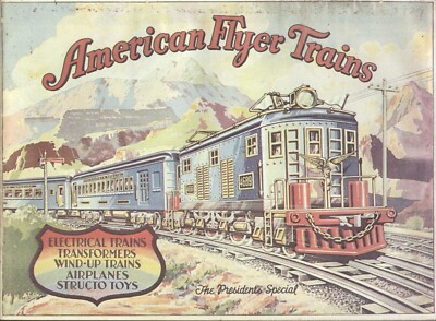 Katalog AMERICAN FLYER 1927 Elektro- & Aufziehzüge Flugzeuge REPRINT E bb