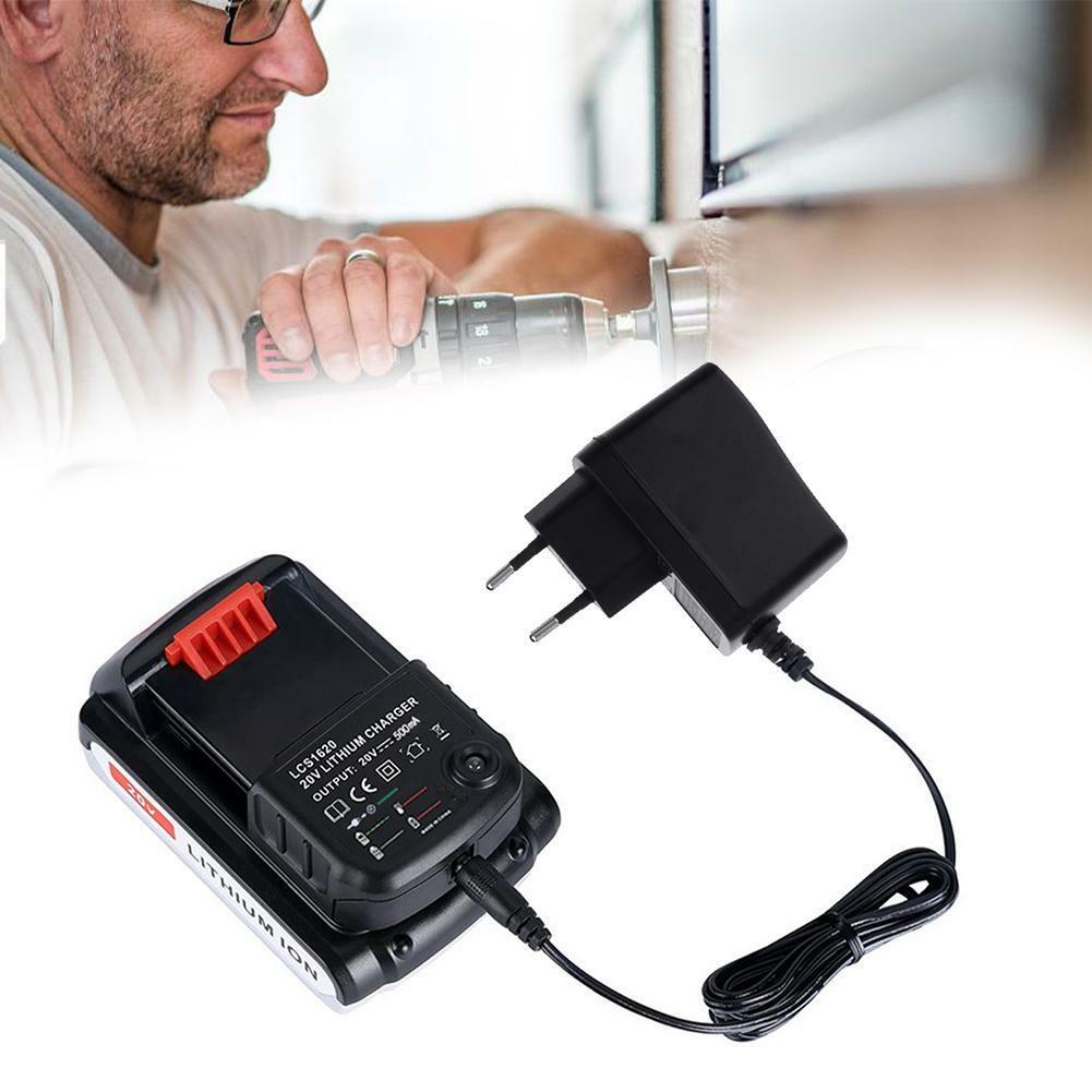 20V Black & Decker Lithium Battery Charger for LBX20 LBXR20 Models