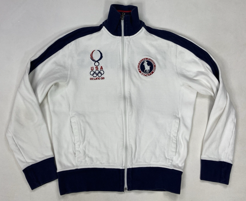 Polo Ralph Lauren Beijing 2008 Olympic Team USA Track Jacket Men Small White