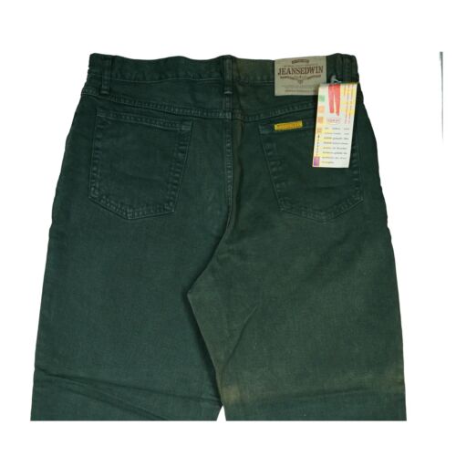 Edwin Newton Slim Unisex Jeans Hose Karotte 80er 90er Legendär W34 L28 grün NEU - Picture 4 of 5