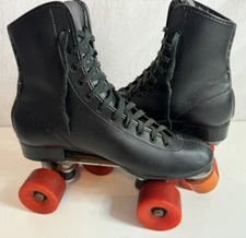 Vintage Roller Derby Chicago Skates Woman’s Size 10 Black Lace Up