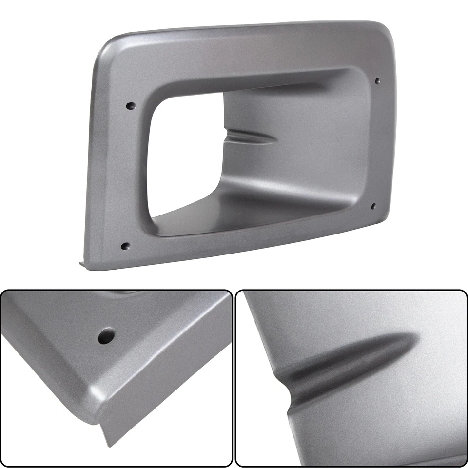 Borde de bisel de faro lateral derecho gris apto para Chevy C6500 C7500 C8500 2003-2009 Foto 2 de 4