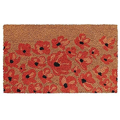 75X45cm Beautiful Floral Door Mat Made Of Coconut Coir Perfect For Enterway - Picture 4 of 5