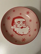 Prima Designs CHRISTMAS Pink and Red Santa Pasta Bowl Set of 4 NEW