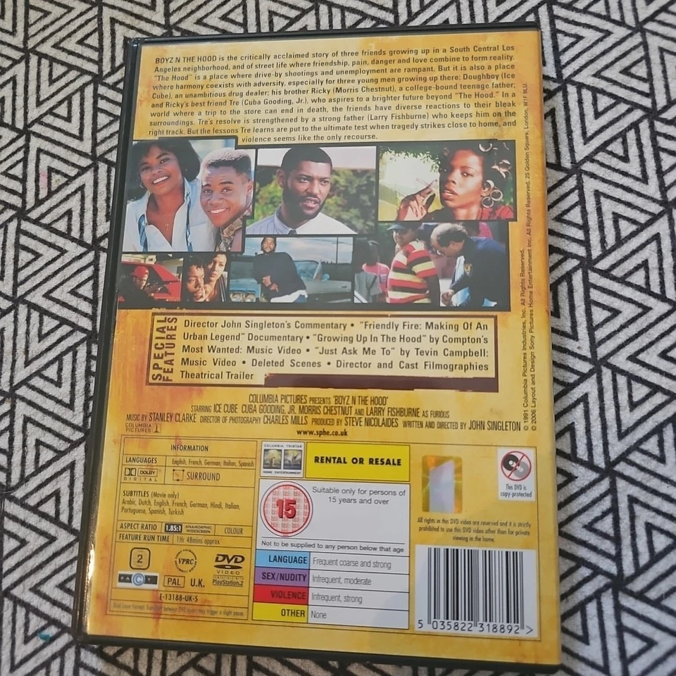 -BOYZ N THE HOOD [2 DISC] Special Edition, , Used; Good DVD - Image 2 of 4