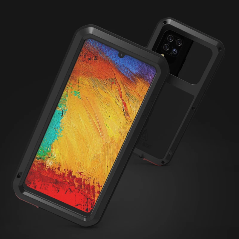 LOVE MEI Heavy Duty Gorilla Glass Metal Silicone 360 Protect Case Cover for Sony - Image 3 of 4