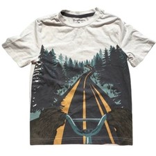 Tommy Bahama Kids Bear Bike Graphic T-Shirt Size 5/6 - Casual, Outdoorsy, Fun