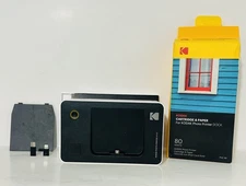 Kodak 4x6 Instant Photo Printer Dock PD-450W No Cord W/Cartridge/Paper Bundle